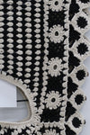 SWAYING/KNIT Embroidered Crochet Tank Top with Bandeau SW22SST58 White/Black